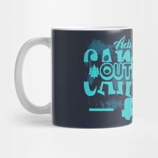 outdoor adventure camping with friends Mug